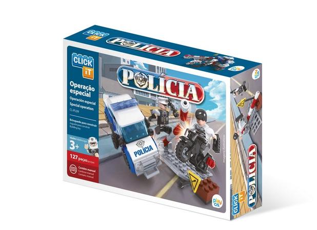 Brinquedo Blocos De Montar Com 127Pçs Operação Policial - Sertic Menor preço em Brinquedo Blocos De Montar Com 127Pçs Operação Policial - Sertic