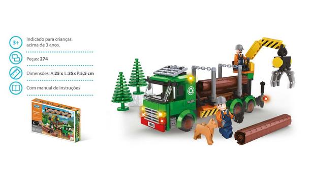 Brinquedo Blocos De Montar Com 274Pçs Construção Floresta - Sertic é ruim? Brinquedo Blocos De Montar Com 274Pçs Construção Floresta - Sertic é boa?