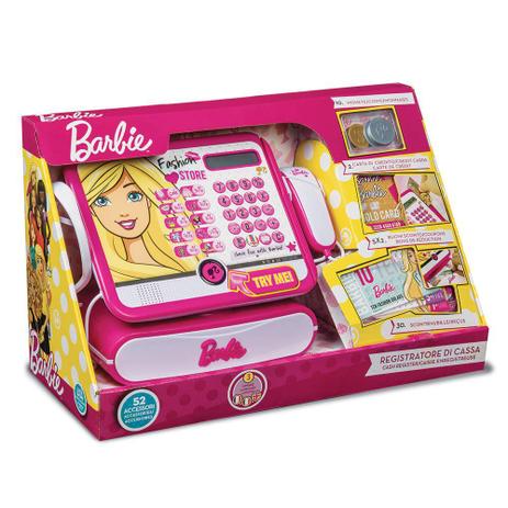 Caixa Registradora Da Barbie Para Comprar Brinquedo Caixa Registradora Luxo Barbie Com Sons Fun 72749 Caixa Registradora Infantil Magazine Luiza