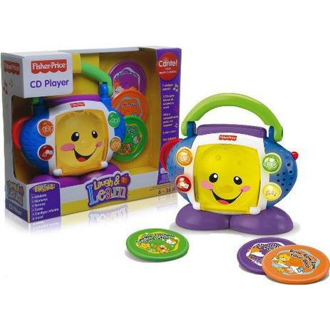 Brinquedo Cd Player Aprender e Brincar Fisher Price P5314 - Mattel Menor preço em Brinquedo Cd Player Aprender e Brincar Fisher Price P5314 - Mattel