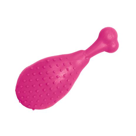 Brinquedo Coxa de Frango Furacão Pet Borracha Nº1 P - Rosa Menor preço em Brinquedo Coxa de Frango Furacão Pet Borracha Nº1 P - Rosa