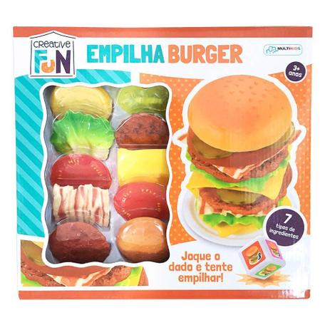 Brinquedo Creative Fun Empilha Burguer Multikids Br646 Menor preço em Brinquedo Creative Fun Empilha Burguer Multikids Br646