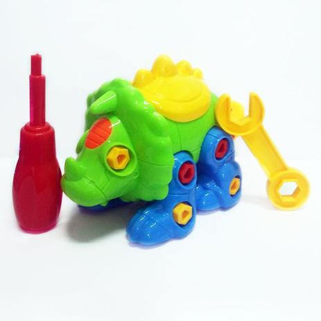 Brinquedo Didático Monta Desmonta - Dinossauro Tricerátops - Dm toys Menor preço em Brinquedo Didático Monta Desmonta - Dinossauro Tricerátops - Dm toys