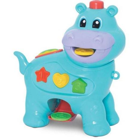 Brinquedo Educativo Amiguinho Comilão Didático Hipopótamo - Merco toys Menor preço em Brinquedo Educativo Amiguinho Comilão Didático Hipopótamo - Merco toys