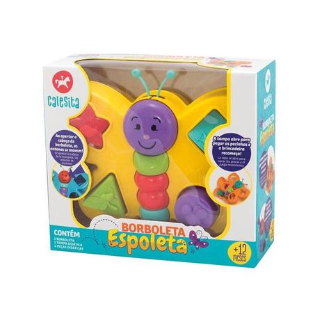 Brinquedo Educativo Borboleta Espoleta - Calesita Menor preço em Brinquedo Educativo Borboleta Espoleta - Calesita