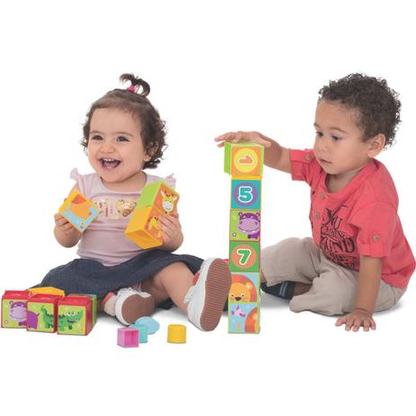 Brinquedo Educativo Cubinhos 5 em 1 Merco TOYS Menor preço em Brinquedo Educativo Cubinhos 5 em 1 Merco TOYS