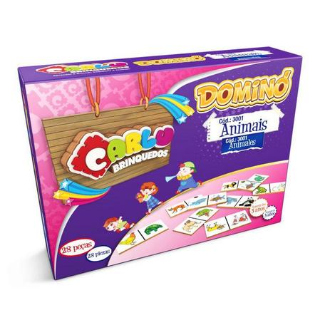 Brinquedo Educativo Dominó infantil Animais - Carlu Menor preço em Brinquedo Educativo Dominó infantil Animais - Carlu