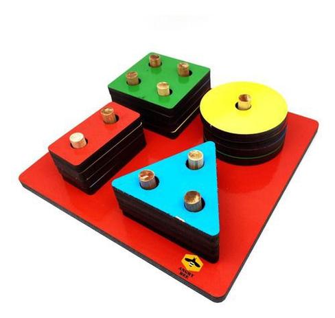 Brinquedo Educativo Pedagogico Montessori Formas Geometricas Angry Bee Brinquedos Educativos Magazine Luiza