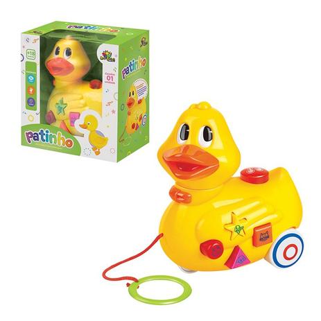 Brinquedo Infantil Educativo Interativo Com Som E Luz - Patinho - Art brink Menor preço em Brinquedo Infantil Educativo Interativo Com Som E Luz - Patinho - Art brink