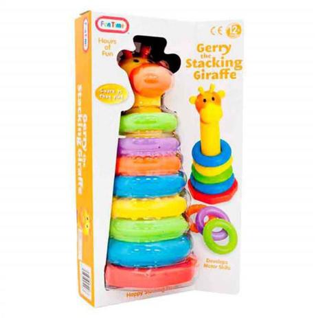 Brinquedo Infantil Girafa Torre De Anéis Fun Time Multilaser - Multikids Menor preço em Brinquedo Infantil Girafa Torre De Anéis Fun Time Multilaser - Multikids