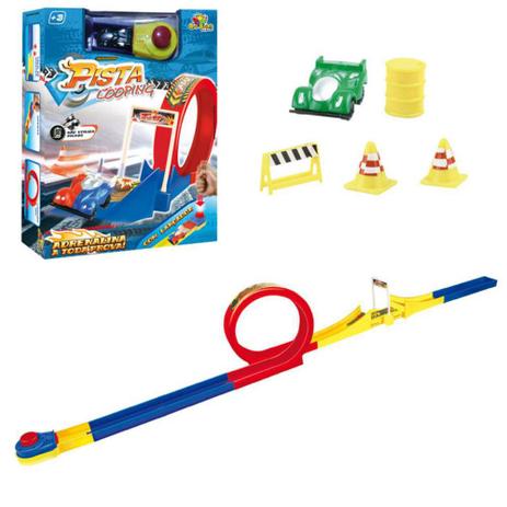 Brinquedo Infantil Pista Looping Com Lançador Pequeno - Art brink Menor preço em Brinquedo Infantil Pista Looping Com Lançador Pequeno - Art brink