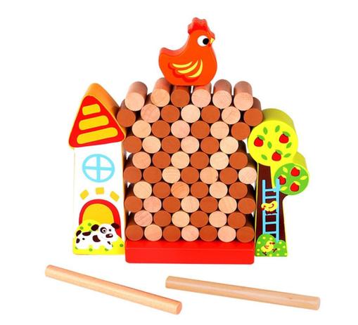 Brinquedo Jogo Jenga Galinha Fazenda em Madeira 3+ - Tooky Toy Menor preço em Brinquedo Jogo Jenga Galinha Fazenda em Madeira 3+ - Tooky Toy