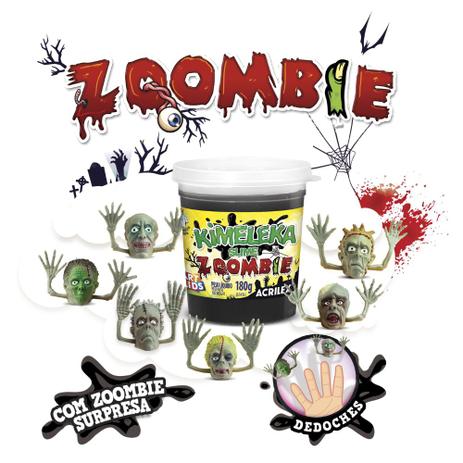 Brinquedo Kimeleka Slime Zoombie 180g Surpresa Acrilex 05870 Menor preço em Brinquedo Kimeleka Slime Zoombie 180g Surpresa Acrilex 05870