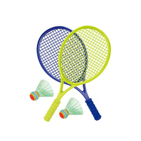 Brinquedo kit jogo de raquetes infantil com petecas coloridas dm toys é boa?
