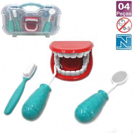 Brinquedo Kit Maleta Dentista Infantil Com 4 Peças - Paki Toys Menor preço em Brinquedo Kit Maleta Dentista Infantil Com 4 Peças - Paki Toys