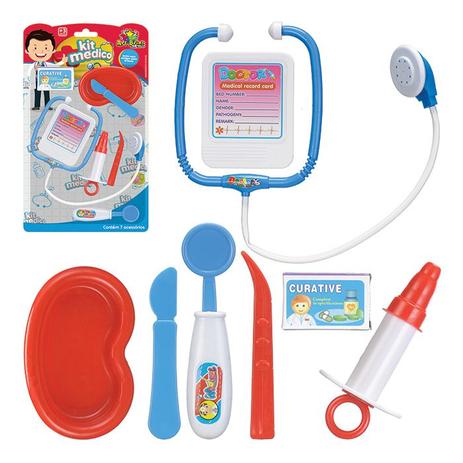 Brinquedo Kit Médico Enfermeiro Infantil 7 Peças - Art brink Menor preço em Brinquedo Kit Médico Enfermeiro Infantil 7 Peças - Art brink