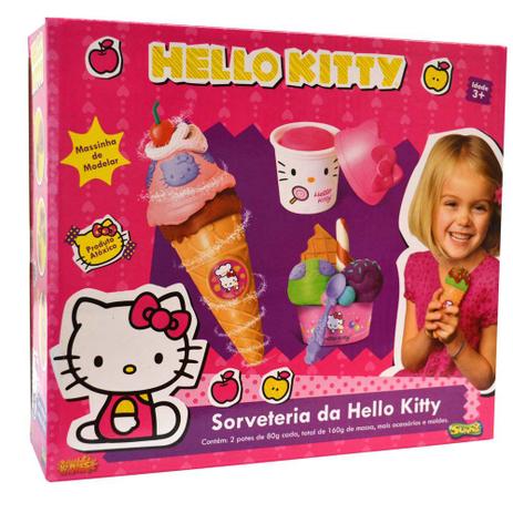 Brinquedo Massinha Sorvetinho Hello Kitty - Sunny Menor preço em Brinquedo Massinha Sorvetinho Hello Kitty - Sunny