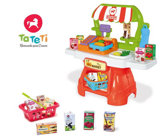 Brinquedo Mini Market Tateti Mercadinho Didatico - Ref313 - Calesita Menor preço em Brinquedo Mini Market Tateti Mercadinho Didatico - Ref313 - Calesita