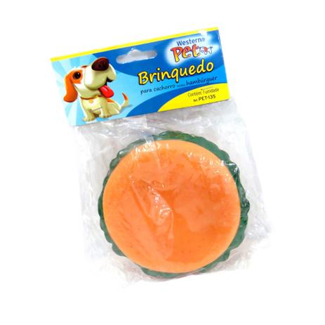 Brinquedo Mordedor Para Cães Pet Cachorro Tipo Hamburguer - Western Menor preço em Brinquedo Mordedor Para Cães Pet Cachorro Tipo Hamburguer - Western