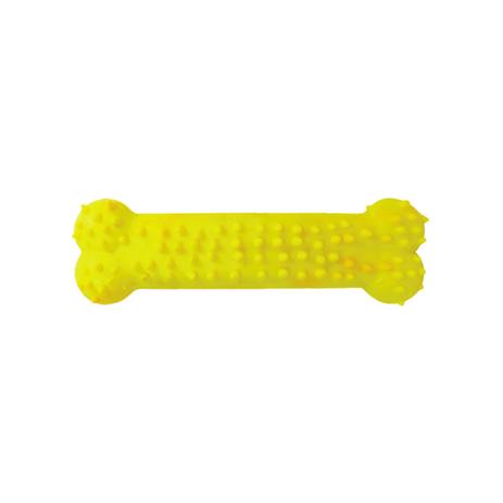 Brinquedo Osso Plaque Ataque Borracha com Cravo Furacão Pet Nº3 G - Amarelo Menor preço em Brinquedo Osso Plaque Ataque Borracha com Cravo Furacão Pet Nº3 G - Amarelo