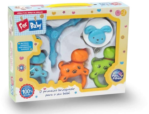 Brinquedo para Bebe Mobile P/BERCO Cachorro Musica Pais e Filhos Menor preço em Brinquedo para Bebe Mobile P/BERCO Cachorro Musica Pais e Filhos