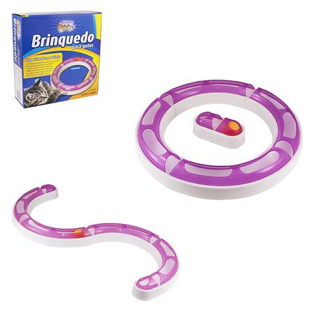 Brinquedo para gato tunel com bolinha - Western pet Menor preço em Brinquedo para gato tunel com bolinha - Western pet