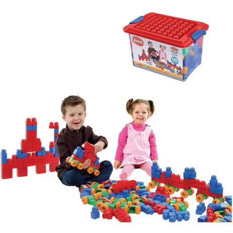 Brinquedo para Montar Super Caixa Divertida 120PECAS - Dismat Menor preço em Brinquedo para Montar Super Caixa Divertida 120PECAS - Dismat