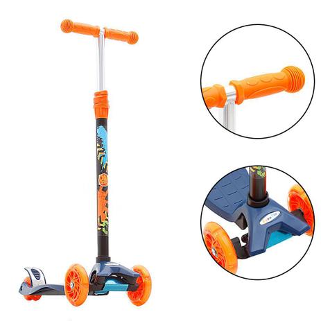 Brinquedo Patinete Infantil 3 Rodas Com Luz Na Roda DMR5666 Azul - DM Radical Menor preço em Brinquedo Patinete Infantil 3 Rodas Com Luz Na Roda DMR5666 Azul - DM Radical