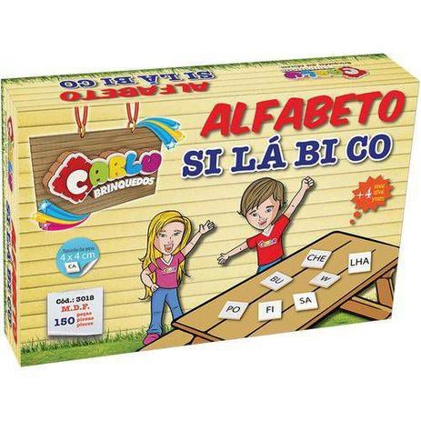 Brinquedo Pedagógico Alfabeto Silabico 150 Pçs - Carlu é boa?