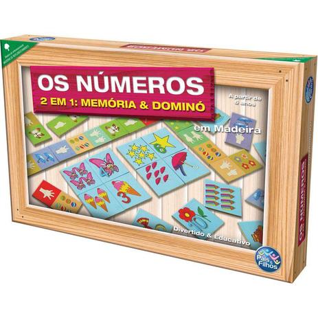 Brinquedo Pedagógico (em madeira) Os Números Dominó E Memória - Pais E Filhos é boa?