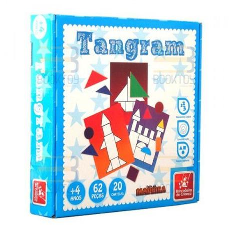 Brinquedo Pedagógico Tangram 62 pçs Madeira - Brincadeira de Criança - Brinc.de criança é boa?