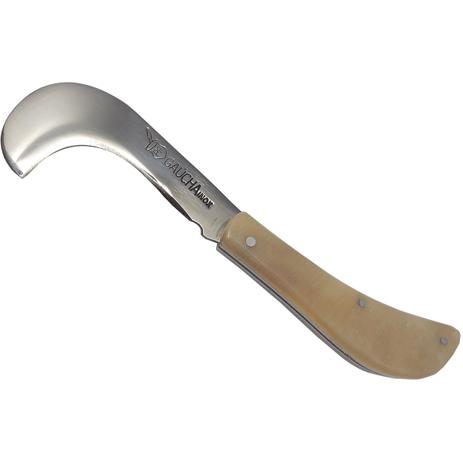 Britola Dobrável Rintia Inox Foice Canivete Cabos Chifres Clara - Facas gaúcha Menor preço em Britola Dobrável Rintia Inox Foice Canivete Cabos Chifres Clara - Facas gaúcha