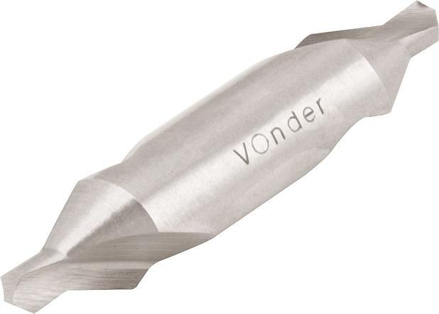 Broca de centro aço rápido 3,15x8,00mm din 333a - Vonder Menor preço em Broca de centro aço rápido 3,15x8,00mm din 333a - Vonder