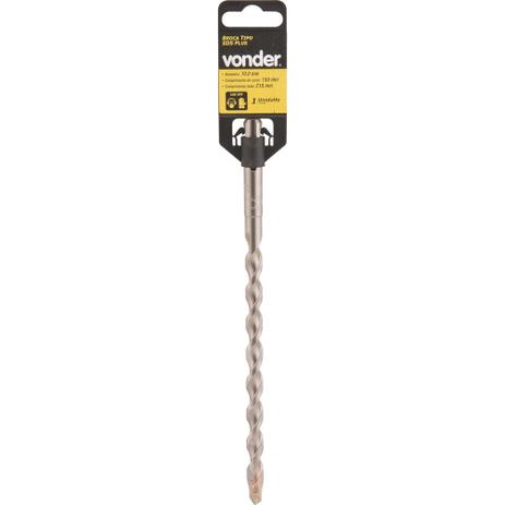 Broca sds plus 16,00x100x160mm 2 cortes pgm - Vonder Menor preço em Broca sds plus 16,00x100x160mm 2 cortes pgm - Vonder