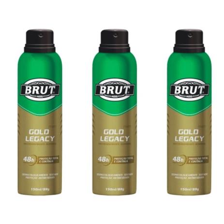 Brut Gold Legacy Desodorante Aerosol 48h 150ml (Kit C/03) é boa?