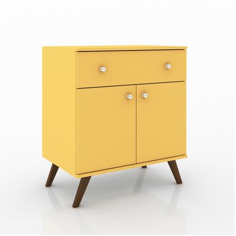 Buffet 2 Portas 1 Gaveta Retrô RT3021 Movelbento Amarelo Menor preço em Buffet 2 Portas 1 Gaveta Retrô RT3021 Movelbento Amarelo