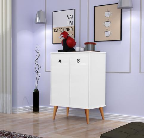 Buffet Aparador Balcão Bar Retro, Buffet Dream Classic 2 Portas Pés Palito - Branco - Weblar Menor preço em Buffet Aparador Balcão Bar Retro, Buffet Dream Classic 2 Portas Pés Palito - Branco - Weblar