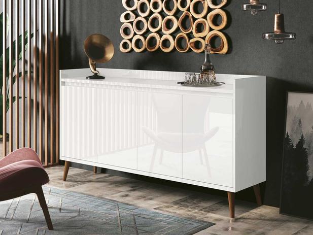 Buffet Aparador Retrô Clássico Branco Gloss - MoveisAqui é boa?