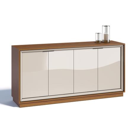 Buffet Opera 4 PT Off White e Freijo Touch - Imcal Menor preço em Buffet Opera 4 PT Off White e Freijo Touch - Imcal