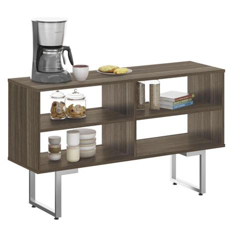 Buffet Pratic Classic com Pés Cromado 100 cm Affara - Plata moveis Menor preço em Buffet Pratic Classic com Pés Cromado 100 cm Affara - Plata moveis