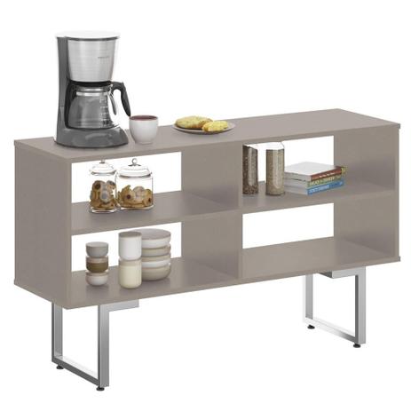 Buffet Pratic Classic com Pés Cromado 120 cm Suede - Plata moveis é boa?