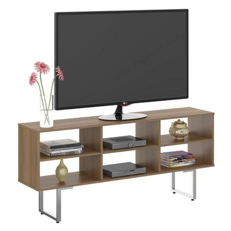 Buffet Pratic Classic com Pés Cromado 140 cm Montana - Plata moveis Menor preço em Buffet Pratic Classic com Pés Cromado 140 cm Montana - Plata moveis