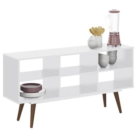 Buffet Pratic Classic com Pés Retro 140 cm Branco - Plata moveis é boa?