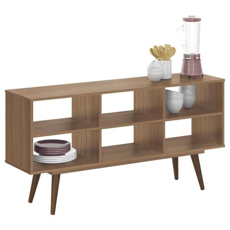 Buffet Pratic Classic com Pés Retro 140 cm Montana - Plata moveis Menor preço em Buffet Pratic Classic com Pés Retro 140 cm Montana - Plata moveis