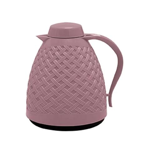 Bule Garrafa Térmica Com Alça Rattan 750ml Rosa - paramount Menor preço em Bule Garrafa Térmica Com Alça Rattan 750ml Rosa - paramount