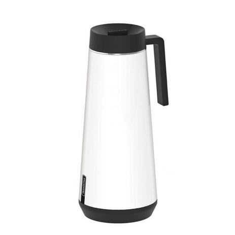 Bule Térmico Inox 1L Exata Tramontina Branco/Preto Menor preço em Bule Térmico Inox 1L Exata Tramontina Branco/Preto