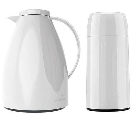 Bule Termico Viena 750ML + Garrafa Mini 250ML Branco Invicta Menor preço em Bule Termico Viena 750ML + Garrafa Mini 250ML Branco Invicta