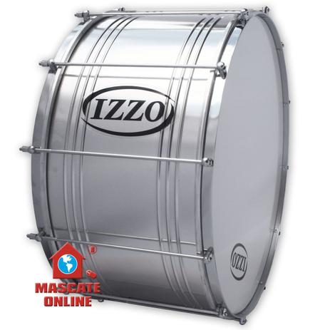Bumbo Fuzileiro Marcial Alumínio 22 polegadas 30cm Izzo Pele Leitosa P2 Percussão Marcial Menor preço em Bumbo Fuzileiro Marcial Alumínio 22 polegadas 30cm Izzo Pele Leitosa P2 Percussão Marcial