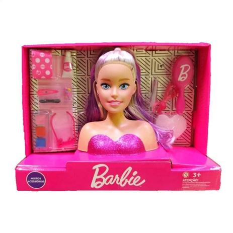 Busto Barbie Styling Faces - Pupee Menor preço em Busto Barbie Styling Faces - Pupee