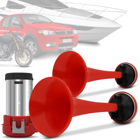 Buzina 2 Cornetas Automotiva a Ar Barulhenta - Prime Menor preço em Buzina 2 Cornetas Automotiva a Ar Barulhenta - Prime